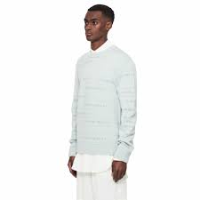 Large selection & free shipping. A Cold Wall Chain Jacquard Knit Ice Grey Acwmk031 Outback Sylt