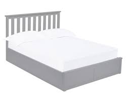 Ireland wood bed frame with storage drawers and headboard shelf, bed frame for guest room and master bedroom (black, eastern king) $1,226.99 $ 1,226. Lpd Furniture Oxford Grey Wooden Ottoman Bed From The Bed Station