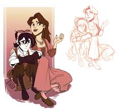 Between The Kisses Tangled Movie Baby Cartoon Characters Disney Art