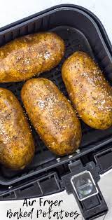 Air Fryer Baked Potatoes Simply Made Recipes Recipe Air Fryer Recipes Easy Air Fryer Recipes Healthy Air Fryer Dinner Recipes