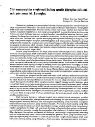 Antara peranan daripada keluarga ialah kepimpinan melalui teladan. Karangan By William Ong Lay Keat