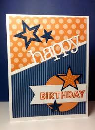 Give him a smile for his birthday, maybe even widen it into a grin! F4a274 Birthday Stars By Beesmom Cards And Paper Crafts At Splitcoaststampers Happy Birthday Cards Printable Happy Birthday Cards Birthday Cards For Men