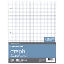 Did you scroll all this way to get facts about graph notebook paper? Office Depot Brand Quadrille Ruled Notebook Filler Paper 8 12 X 11 White Pack Of 500 Sheets Office Depot
