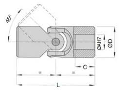 Account & lists account returns & orders. Giunto Cardanico Inox Tipo Cuscinetti Lisci Semplice Ct Meca