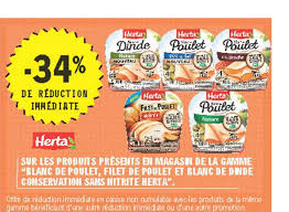 Vérifier la disponibilité du produit sur le site du magasin. Offre La Gamme Blanc De Poulet Filet De Poulet Et Blanc De Dinde Conservation Sans Nitrite Herta Chez E Leclerc