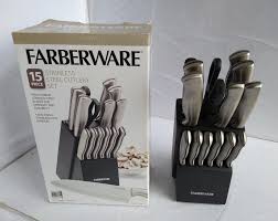 Farberware stainless steel europa flat master butter knife (knives) 7. Farberware Cutlery Knife Set 15 Piece 5144954 Newusa Furniture Home Living Kitchenware Tableware Dinnerware Cutlery On Carousell