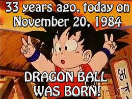 As dragon ball and dragon ball z) ran from 1984 to 1995 in shueisha's weekly shonen jump magazine. Anime Games Online On Twitter Retweet If You Love Dragon Ball To Celebrate It S 33 Year Anniversary The First Chapter Bloomers And The Monkey King Translated To Bulma And Son Goku Was