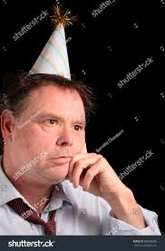 Bored Business Man Party Hat Stock Photo 380789398