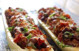 Clean Eating Mexican Bean Stuffed Marrow The Kitchen Shed Clean Eating Recipes For Dinner Stuffed Marrow Clean Eating