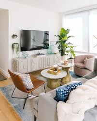 West Elm Furniture Decor On Instagram Bright Airy Comfy Glam Plants For Days In 2020 Apartment Living Room Small Apartment Decorating Apartment Decor