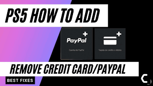 I see no delete option. How To Add Remove Credit Card Paypal From Ps5 2021