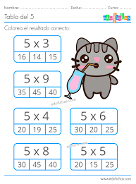 Ejercicios De La Tabla Del 5 En 2020 Tablas De Multiplicar Tabla Del 5 Aprender Las Tablas De Multiplicar