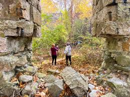 Visitors see historic ice house ruins