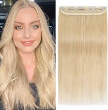 Amazon.com: Benehair Extensiones de cabello humano real con pinzas, cabeza  completa 3/4 con 5 clips, 16 pulgadas, una pieza, cabello humano real,  rubio (#24, rubio natural, 16) : Belleza y Cuidado Personal