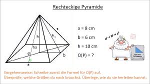 Rechteckige Pyramide Oberflache Youtube