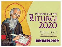 Gereja katolik roma tidak merayakan sakramen ekaristi pada hari ini. Kalender Liturgi Januari 2020 I H S