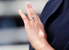 It should be noted that kate middleton's engagement ring, welsh gold wedding band and eternity ring all have thin bands. Meghan Markle S Engagement Ring Everything You Need To Know
