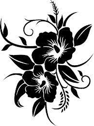 Black And White Stencil Pin By Seaside Gems On زخارف اسلاميه Silhouette Stencil Silhouette Art Flower Art