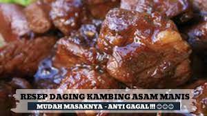 Potong daging dan celupkan ke dalam parutan nanas selama 5 menit. Resep Daging Kambing Asam Manis Youtube