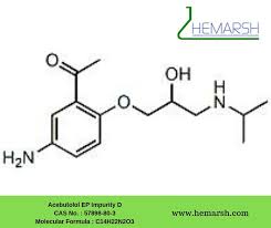 Hemarsh Technologies Acebutolol Ep Impurity D Cas No 57898 80 3 Molecular Formula C14h22n2o3 For More Det Molecular Technology Pharmaceutical Industry