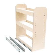 Depending on whether you replace the existing cabinets with new ones in exactly. Slide A Shelf Made To Fit 6 In To 12 In Wide 3 Tier Adjustable Tower Cabinet Organizer Full Extension Poly Finished Birch Wood Sas Si 3t The Home Depot Cabinet Organization Shelves Cabinets Organization