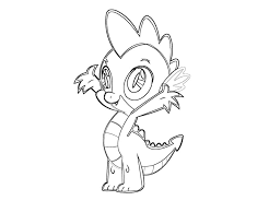Spike, ponies, mlp, my little pony, friendship is magic, animated, children, tv series, hasbro, lauren faust. My Little Pony Baby Spike Coloring Pages