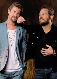 Hemsworth and pratt are the only two chrises who still seem dedicated to being franchise boys. Chris Pratt And Chris Hemsworth Pairing Is Gold Quality But It Can Never Top Chris Evans And Hemsworth Starl Chris Hemsworth Thor Chris Pratt Chris Hemsworth