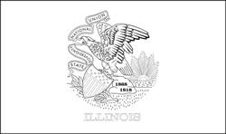 Illinois printable adult coloring page, free to download and print. Illinois Flag Coloring Country Flags