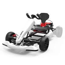 This kit has a gear motor with a 420 rpm output speed making it perfect for young children's go karts with small tires that you want to go slow. Hoverboard Pedal Go Kart Kit For Adults And Kids Convert Hoverboard To Gokart White Oz Robotics