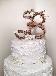 Rustic Twig Monogram Letter Wedding Cake Topper Personalized Any Letter Cake Topper Wedding Cake Toppers Valentines Day Weddings Romantic Wedding Cake