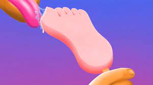 Sleeping footjob porn