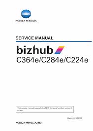 We are sharing a few methods to fix the error, so check them one by one until it gets solved. Konica Minolta Bizhub C224e Manual