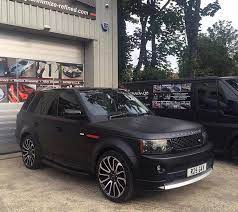 When ordering this new car, the client wanted a matt black wrap on the range rover sport autobiography to go with the huge specification that came with it. Matte Black With Red Details Range Rover Sport Overfinch Luxury Cars Range Rover Range Rover Range Rover Sport