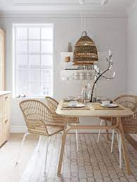 Voxlov Dining Table Light Bamboo 707 8x353 8 Ikea Ikea Dining Table Boho Dining Room Dining Room Small