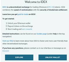 After you have written down your private key, go to the top right corner of the screen and click unlock wallet.it'll take you to the screen below. Idex Distributed Exchange Made Of Smart Contracts Review Steemit