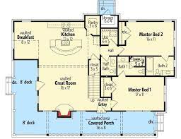 These 3 bedroom floor plans are all about easy living and functionality. Plan 58551sv Three Master Bedrooms House Plans Tree House Plans House Plans Farmhouse