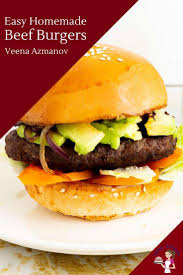 Marcus wareing's cheeseburger with caramelised onions recipe, packed with fresh herbs such as parsley and tarragon, would make the perfect addition to any barbecue, or try matthew tomkinson's homemade beef burger with stilton rarebit recipe for a traditional burger with a twist. Homemade Beef Burgers Recipe Veena Azmanov