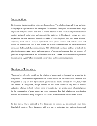 Pdf Literature Reviews On Women And Environment Shifat Jahan Shifa Academia Edu