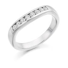Weddingrings Curved Channel Set Band Eternityrings Engagementring Diamondrings Diamonds Engaged Engagement Rings Eternity Ring Wedding Rings