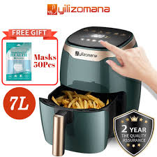 Udara panas tersebut didapat dari kipas mekanik yang terdapat di dalam alat. Yilizomana Air Fryer Touch Knob Large 7 L 4 5 L 3 2 L Shopee Malaysia