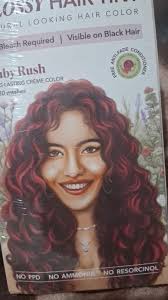 Paradyes No Bleach Ruby Rush Glossy Hair Tint For Natural Black Hair