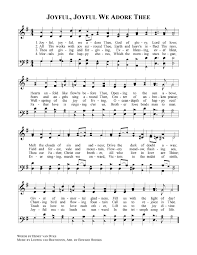 Joyful Joyful We Adore Thee Christian Song Lyrics Faith Songs Praise Songs