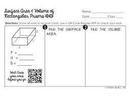 We can see from the net that there are two rectangles with dimensions 3 cm by 6 cm. Volume And Surface Area Of Prisms Homework