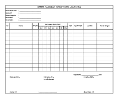 Sebutkan contoh hok di lingkungan keluarga. Form Daftar Hadir Tukang Hok Pdf