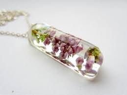 Create stunning jewelry and keepsakes from leaves, paper, fabric, or virtually any other material you can imagine. Real Flower Necklace Real Heather Flowers In Resin Pendant Resin Jewelry Pink Flowers Flower Resin Jewelry Resin Jewelry Resin Pendant