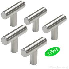 Ver más ideas sobre tiradores, disenos de unas, decoración de unas. Compre Perillas Para Gabinetes De Niquel Cepillado Tiradores Para Cajones Herrajes Para Muebles T Bar Armarios De Cocina Manijas Para Puerta 5 Paquete A 6 67 Del Hardwarefactory Dhgate Com