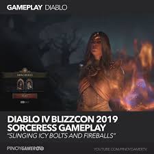 Their spells are designed around fire, cold, and lightning abilities. Diablo Iv Sorcerer Gameplay Diablo Diablo4 Diabloiv Pinoygamer Blizzcon Philippines Mobile Legends
