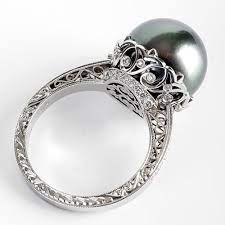 948d7c2e88d342270e0f72ca89db804a Jpg 500 500 Pixeles Tahitian Pearl Ring Black Pearl Ring Pearl Ring