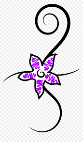 Iban or sea dayak tribal tattoo borneo royalty free stock vector from shutterstock 209971039. Flower Tattoo Clip Arts Gambar Tato Tribal Bunga Simple Hd Png Download Vhv