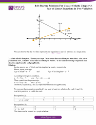 Which equation is the correct answer? Rd Sharma Solutions For Class 10 Chapter 3 Pair Of Linear Equations In Two Variables Free Pdf